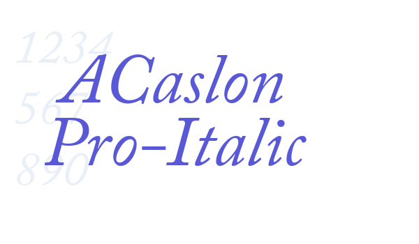 ACaslon Pro-Italic font free