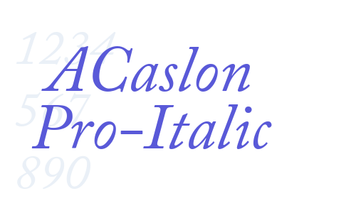 ACaslon Pro-Italic Font