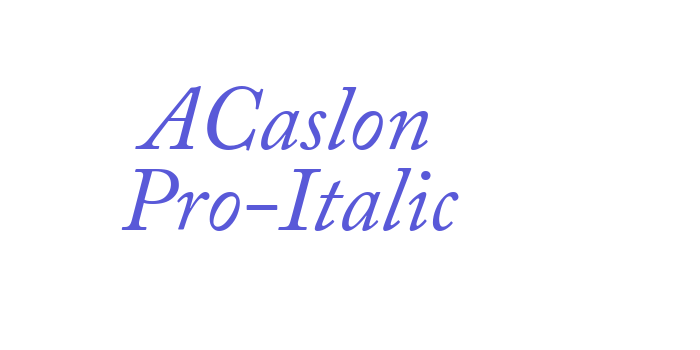 ACaslon Pro-Italic Font Download