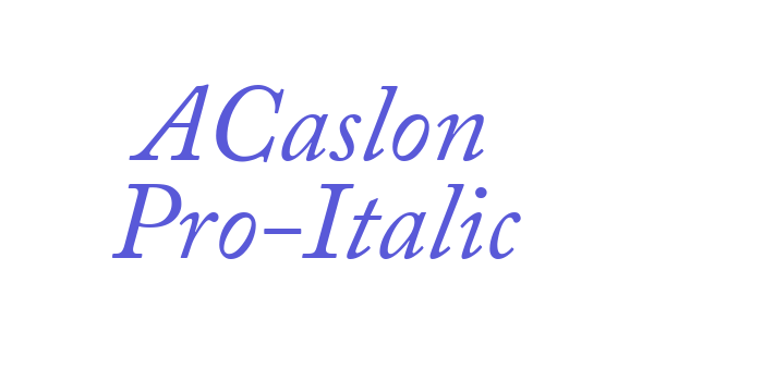 ACaslon Pro-Italic Font