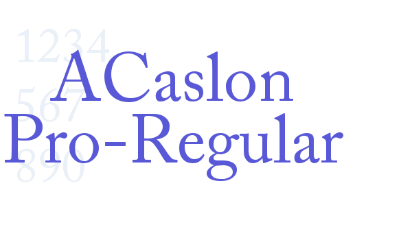 ACaslon Pro-Regular Font