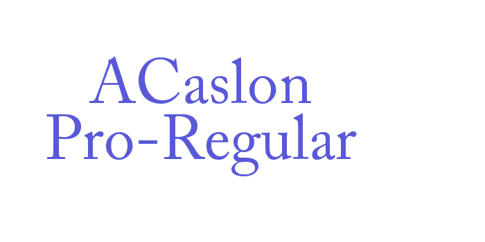 ACaslon Pro-Regular Font Download