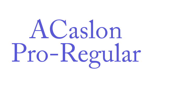 ACaslon Pro-Regular Font