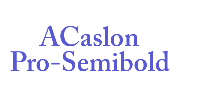 ACaslon Pro-Semibold Font Download