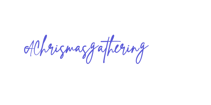 AChrismasgathering Font Download