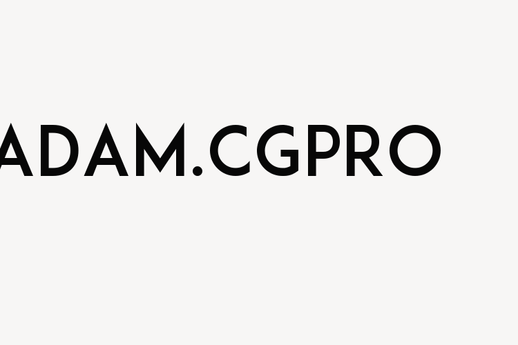 ADAM.CGPRO font download