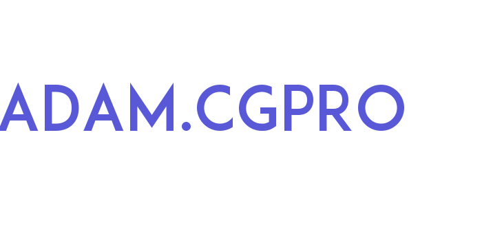 ADAM.CGPRO Font Download