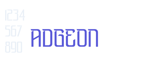 ADGEON font free