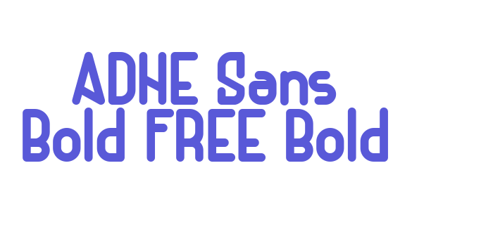 ADHE Sans Bold FREE Bold Font Download