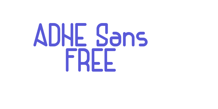 ADHE Sans FREE Font Download