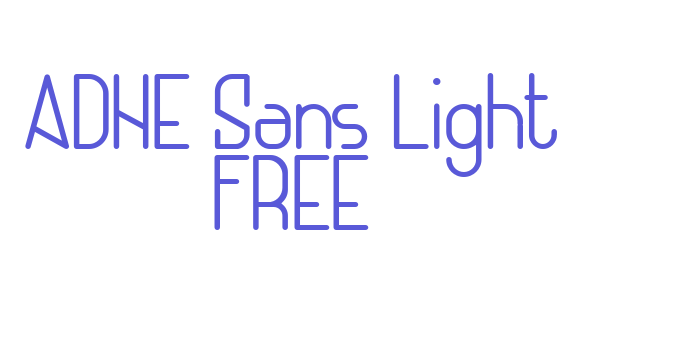 ADHE Sans Light FREE Font Download