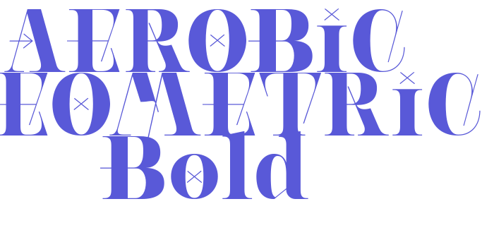 AEROBIC GEOMETRIC Bold Font