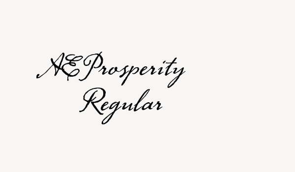 AE Prosperity Regular Font