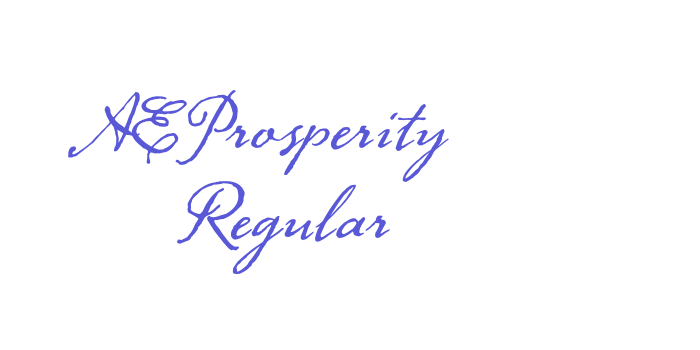 AE Prosperity Regular Font