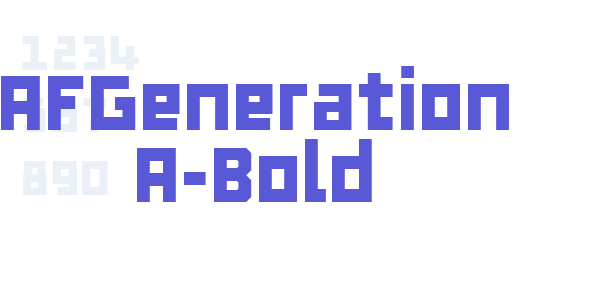 AFGeneration A-Bold font free