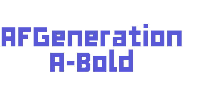 AFGeneration A-Bold Font Download