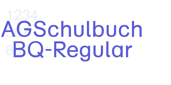 AGSchulbuch BQ-Regular font free