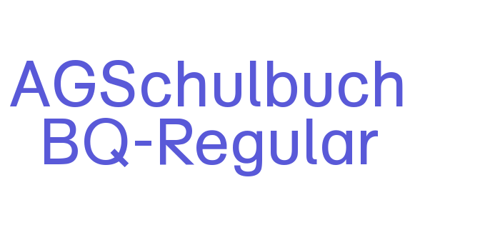 AGSchulbuch BQ-Regular Font Download