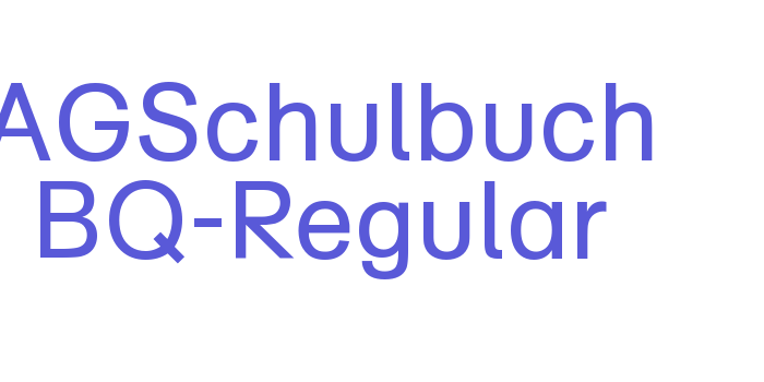 AGSchulbuch BQ-Regular Font