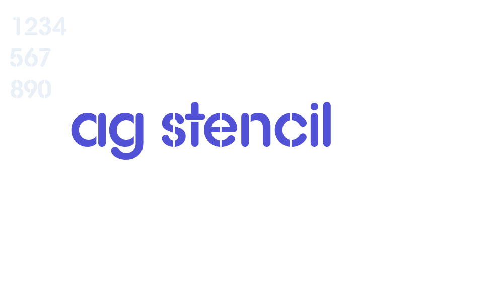 AG Stencil-font-download