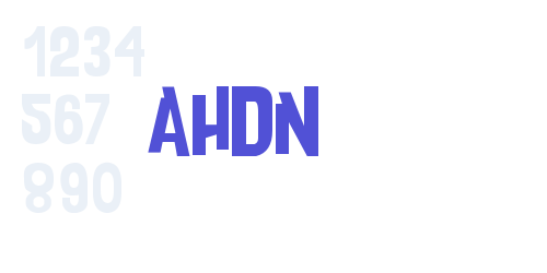 AHDN-font-download