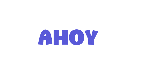 AHOY Font Download