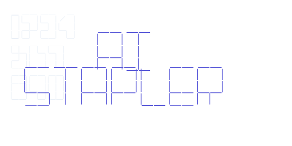 AI stapler font