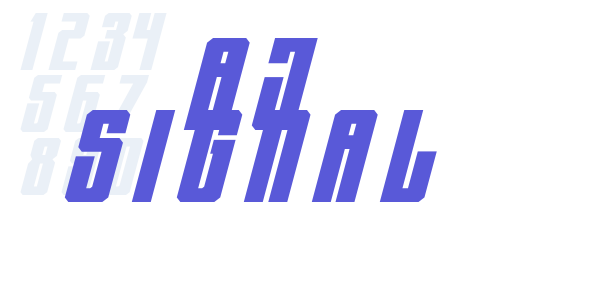 AJ Signal font free