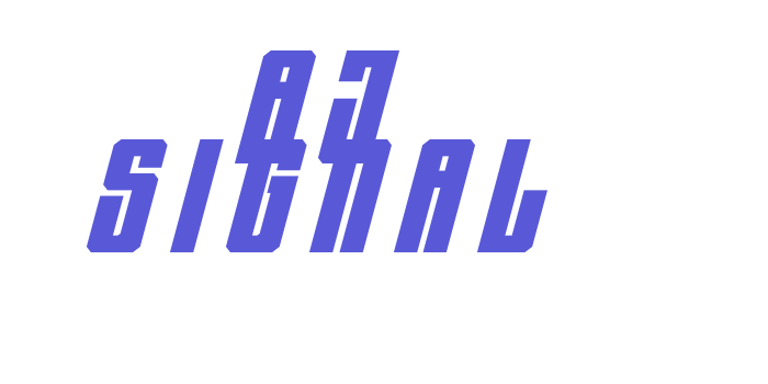 AJ Signal Font Download