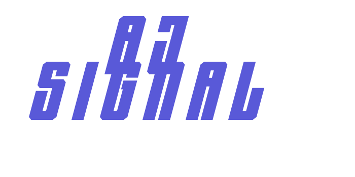 AJ Signal Font