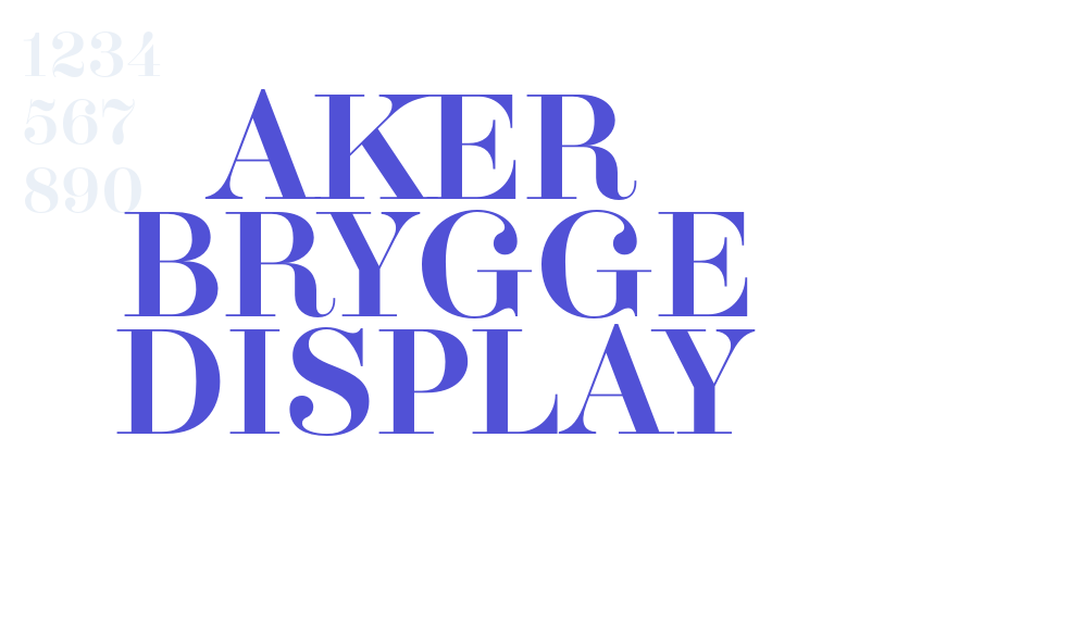 AKER BRYGGE DISPLAY-font-download