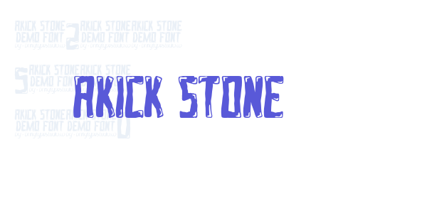 AKICK STONE font free