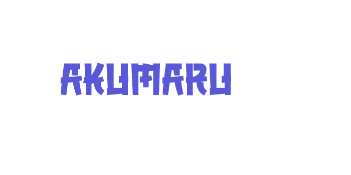 AKUMARU Font Download