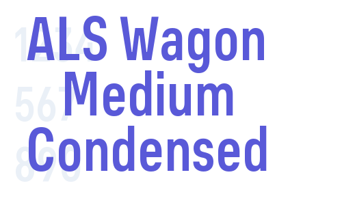 ALS Wagon Medium Condensed Font Download