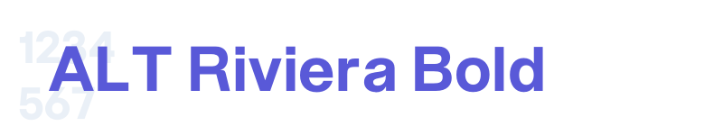 ALT Riviera Bold-related font