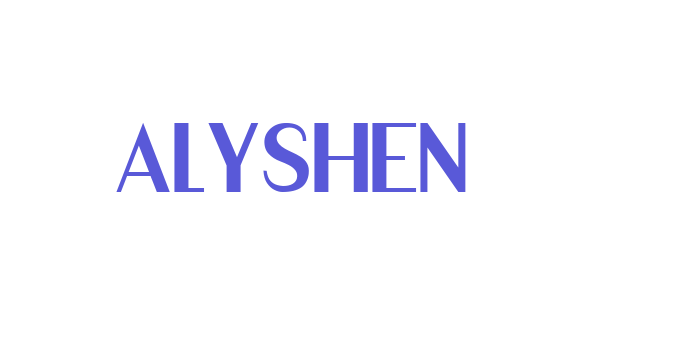 ALYSHEN Font