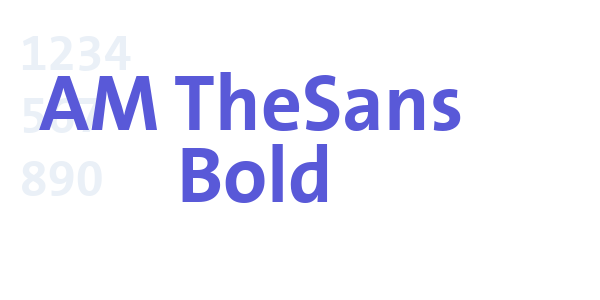 AM TheSans Bold font free