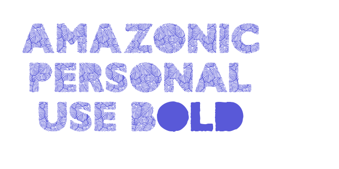 AMAZONIC PERSONAL USE Bold Font Download