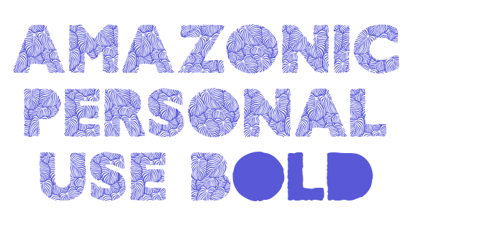 AMAZONIC PERSONAL USE Bold Font