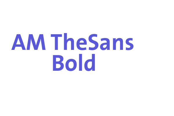 AM TheSans Bold Font