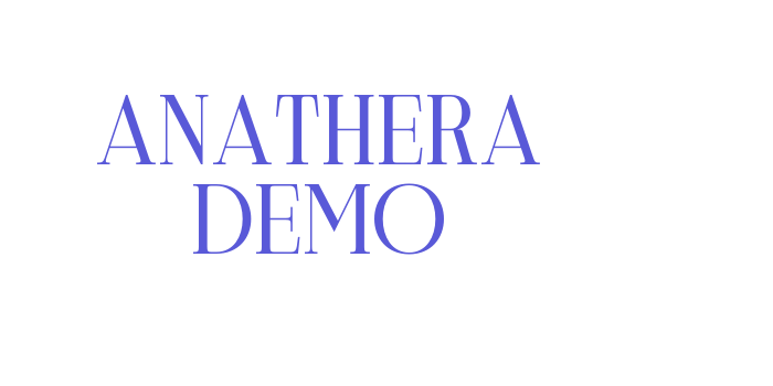 ANATHERA DEMO Font Download