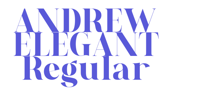 ANDREW ELEGANT Regular Font Download