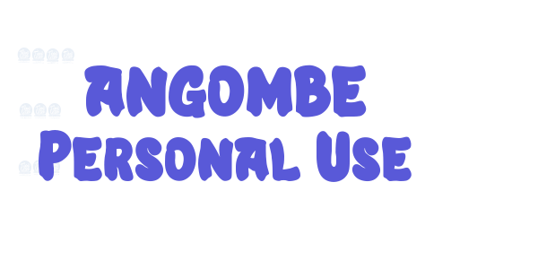 ANGOMBE Personal Use font