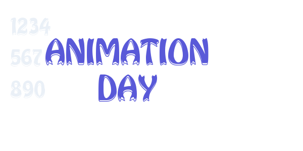 ANIMATION DAY font