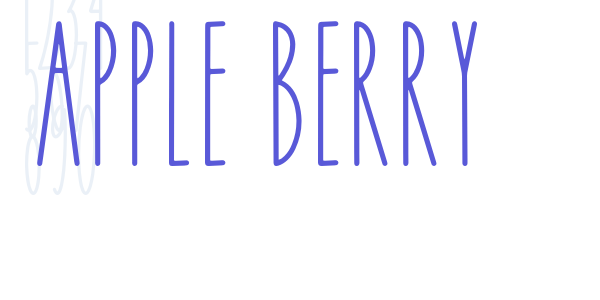 APPLE BERRY font free