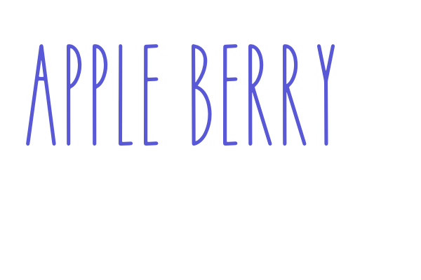 APPLE BERRY Font