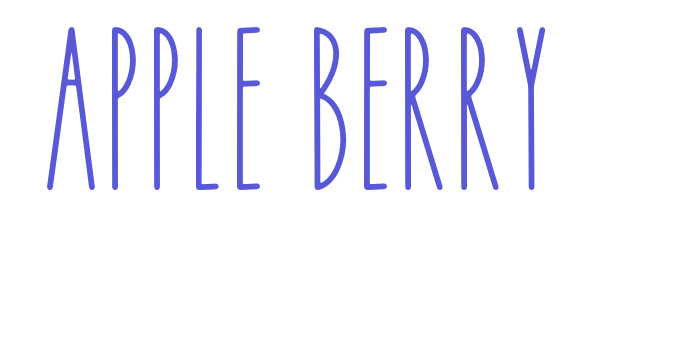 APPLE BERRY Font Download