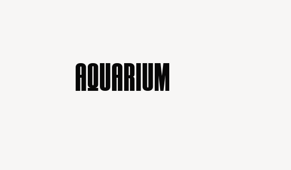 AQUARIUM Font