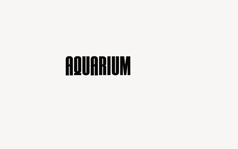 AQUARIUM Font