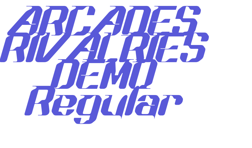 ARCADES RIVALRIES DEMO Regular Font Download